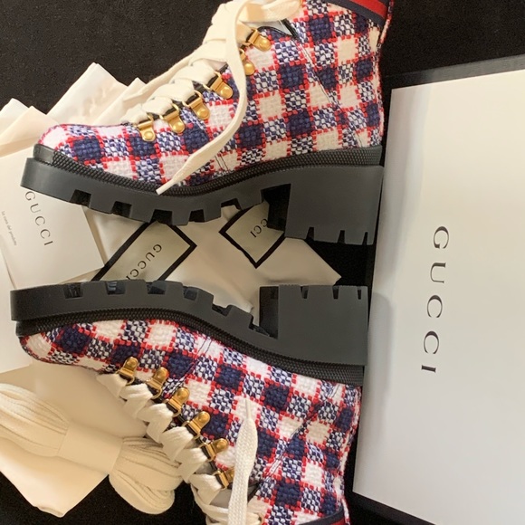 GUCCI TRIP ANKLE BOOTS - Picture 3 of 15